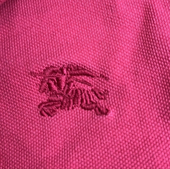 Burberry Nova Check Red Cotton Short Sleeve Polo Shirt XXL - Picture 5 of 5